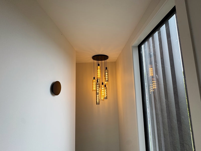 Glass Pendant Light D326-60cm - Galaxy Lighting NZ