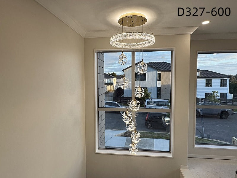 Color Change LED Drop Light With Remote Control D327-600,Two Sizes - Galaxy Lighting NZ