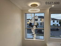 Color Change LED Drop Light With Remote Control D327-600,Two Sizes - Galaxy Lighting NZ