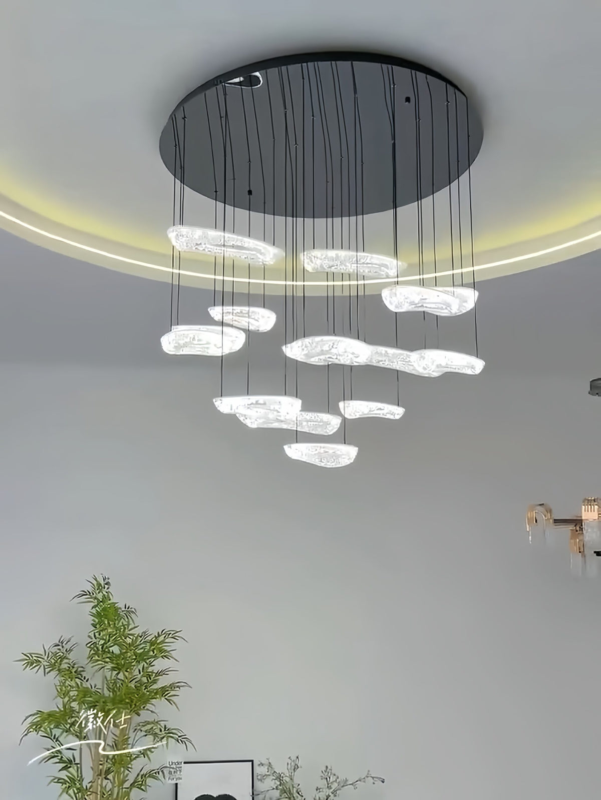 Unique Design LED Drop Light D328-80cm With Remote Control
