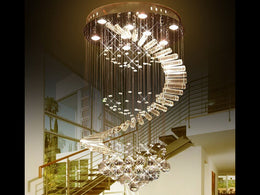 Crystal Drop Light D212-1.2m/2m/2.2m，Three Sizes - Galaxy Lighting NZ
