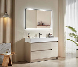Gunmetal Framed LED Mirror GM1200*750mm Demister - Galaxy Lighting NZ