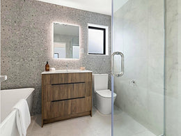 White Rim LED Demister Mirror KC600*800mm # - Galaxy Lighting NZ