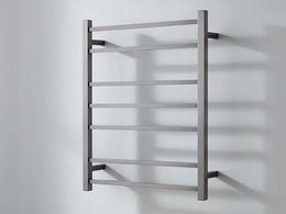 Brush Gun Metal finished Heated Towel Rail 600*800mm 7 Bars(DEMO)#) - Galaxy Lighting NZ