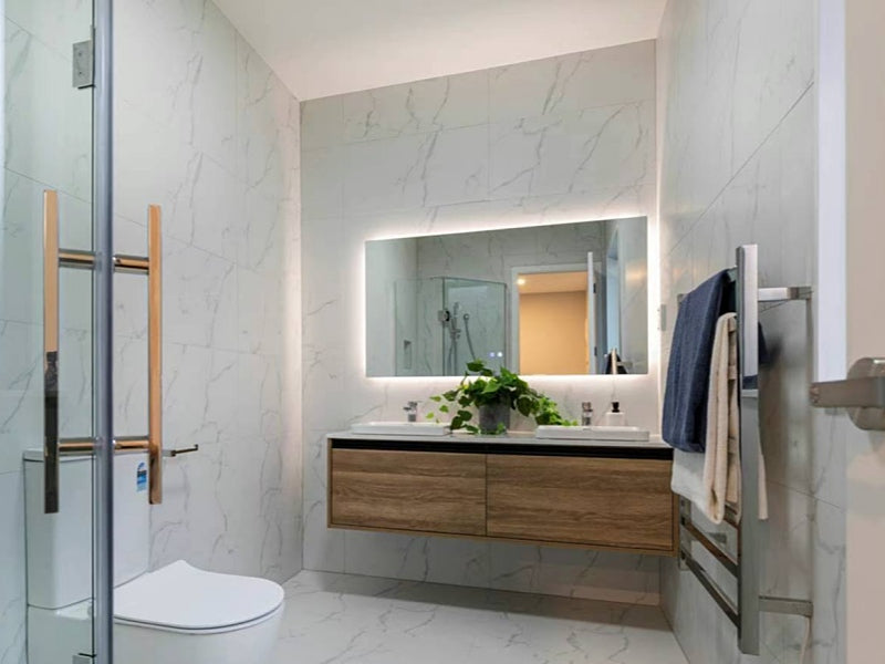 Frameless LED Demister Mirror WK1200*750mm - Galaxy Lighting NZ
