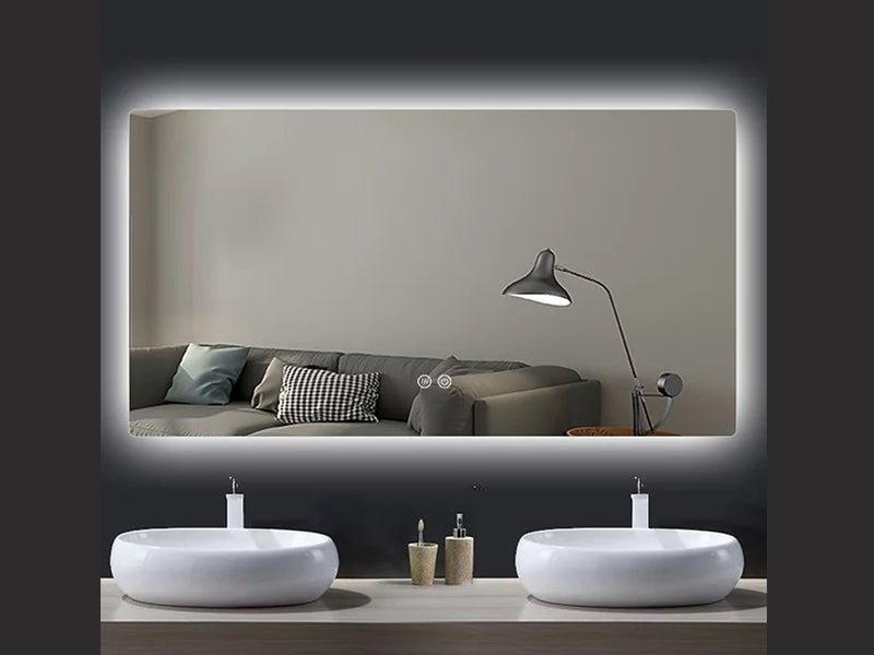 Frameless LED Demister Mirror WK1400*750mm - Galaxy Lighting NZ