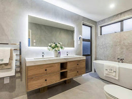 Frameless LED Demister Mirror WK1400*750mm - Galaxy Lighting NZ