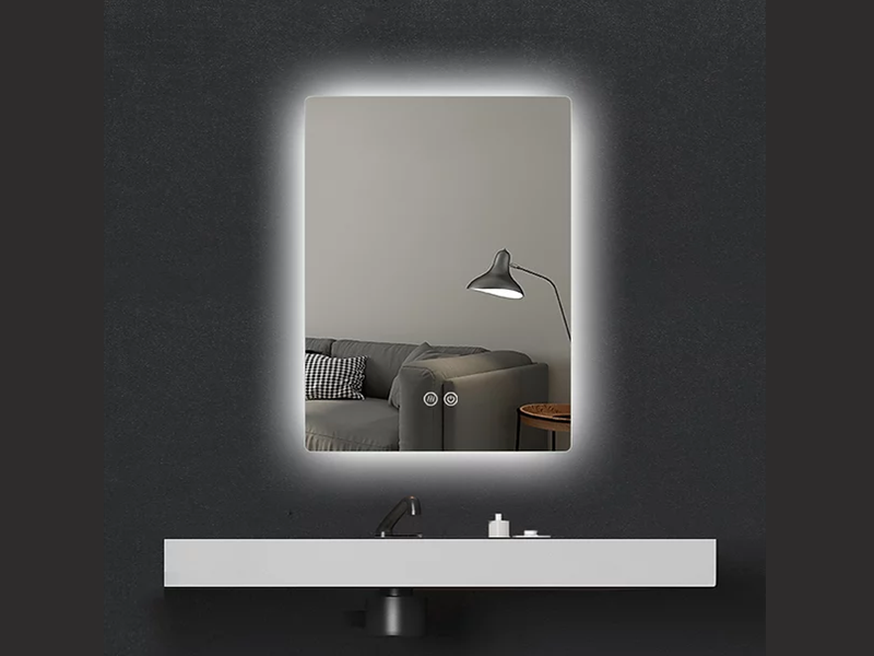 Frameless LED Demister Mirror WK600*800mm - Galaxy Lighting NZ