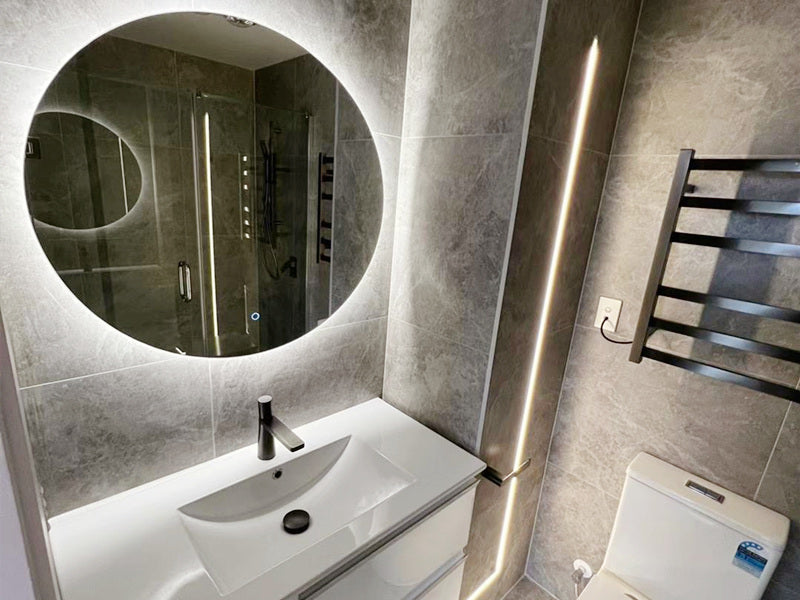 Frameless LED Mirror WK800*800mm # - Galaxy Lighting NZ