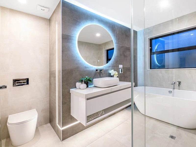 Frameless LED Mirror WK800*800mm # - Galaxy Lighting NZ