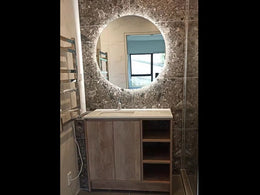 Frameless LED Mirror WK800*800mm # - Galaxy Lighting NZ