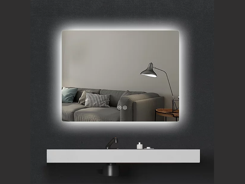 Frameless LED Demister Mirror WK900*750mm - Galaxy Lighting NZ