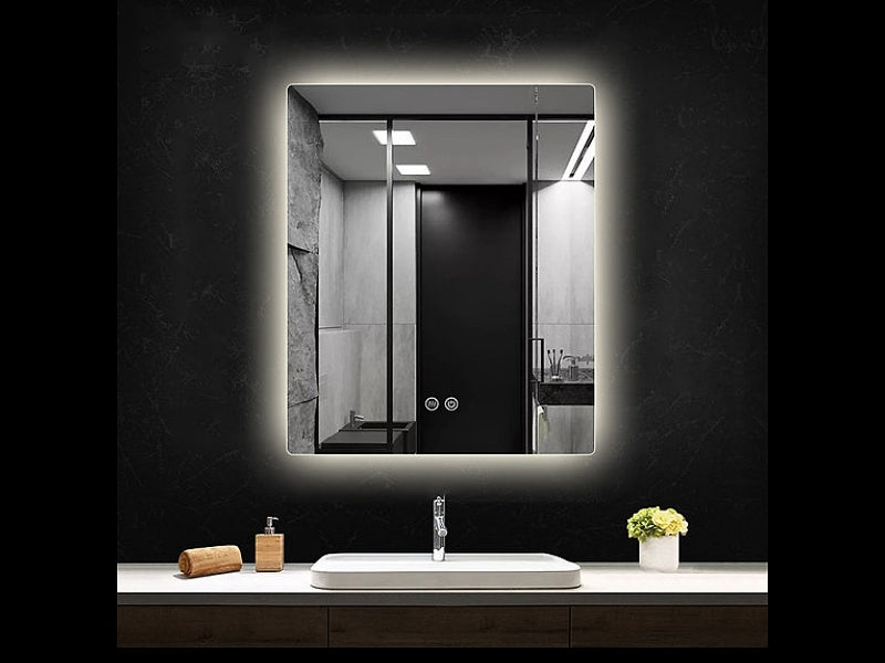 Frameless LED Demister Mirror WK750*900mm # - Galaxy Lighting NZ
