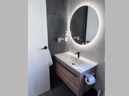 Frameless LED Demister Mirror WK800*800mm - Galaxy Lighting NZ