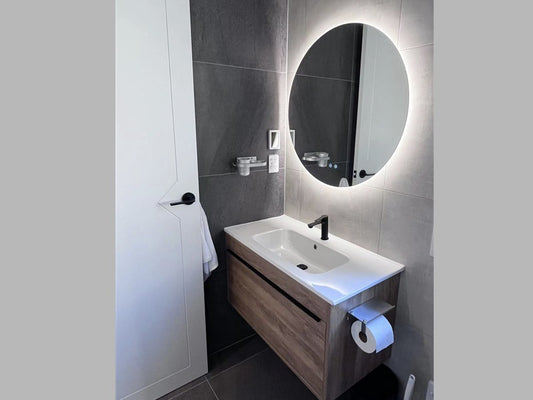 Frameless LED Demister Mirror WK700*700mm - Galaxy Lighting NZ