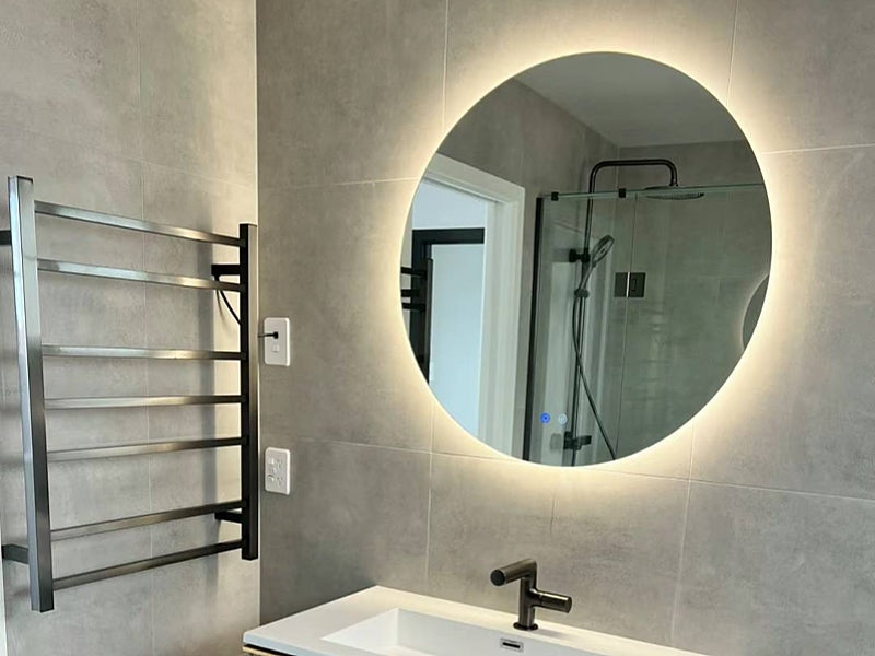Frameless LED Demister Mirror WK800*800mm - Galaxy Lighting NZ