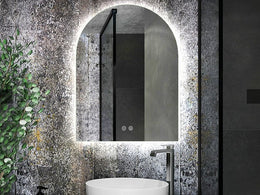 Frameless LED ARCH Demister Mirror WKAR600*800mm - Galaxy Lighting NZ