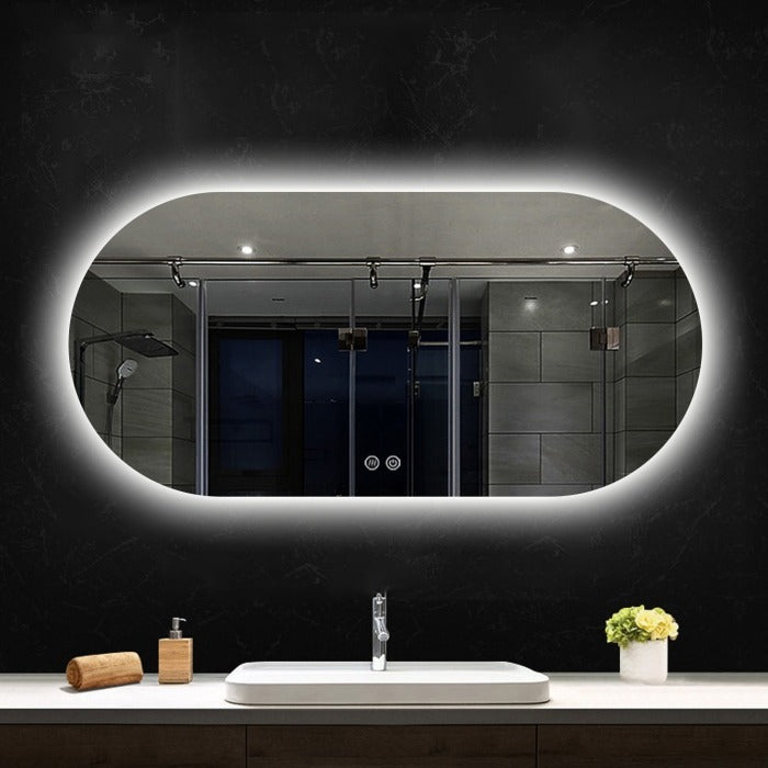 Frameless LED Demister Mirror WKR1400*650mm - Galaxy Lighting NZ