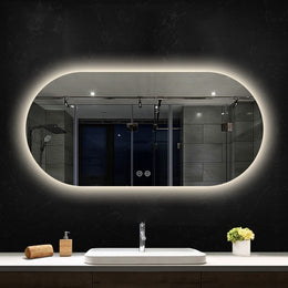 Frameless LED Demister Mirror WKR1400*650mm - Galaxy Lighting NZ