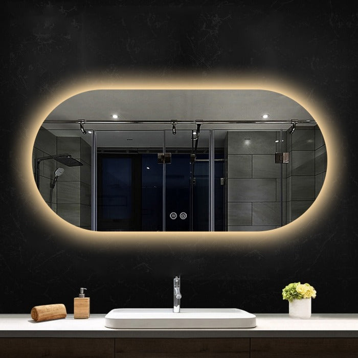 Frameless LED Demister Mirror WKR1400*650mm - Galaxy Lighting NZ