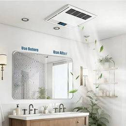 Bathroom Heater Fan Light 3 IN 1, 1200W Heating + Exhaust + LED Light - Galaxy Lighting NZ