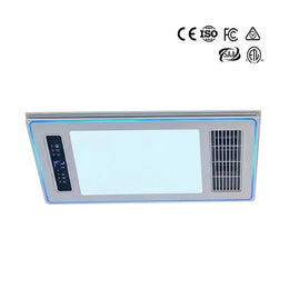 Large Bathroom Heater Fan Light 3 IN 1, 2200W Heating + Dual Fan + LED Light - Galaxy Lighting NZ