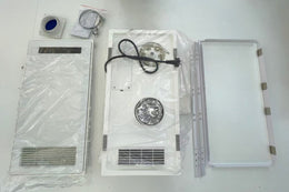 Large Bathroom Heater Fan Light 3 IN 1, 2200W Heating + Dual Fan + LED Light