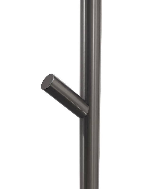 Minimalist Vertical Wall-Mounted Towel Rack -Gun Metal Heated Towel Rail
