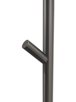 Minimalist Vertical Wall-Mounted Towel Rack -Gun Metal Heated Towel Rail