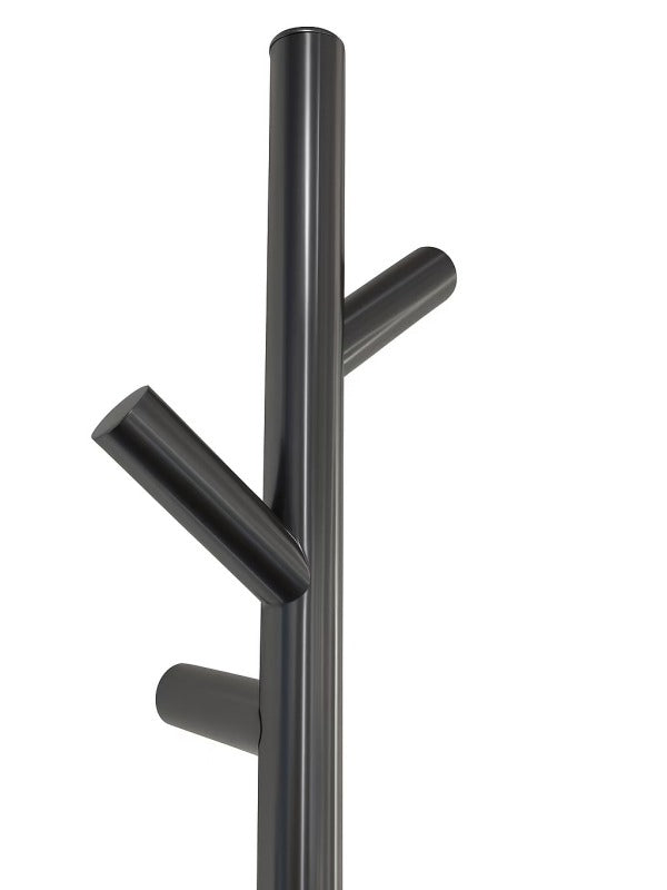 Minimalist Vertical Wall-Mounted Towel Rack -Gun Metal Heated Towel Rail