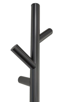 Minimalist Vertical Wall-Mounted Towel Rack -Gun Metal Heated Towel Rail