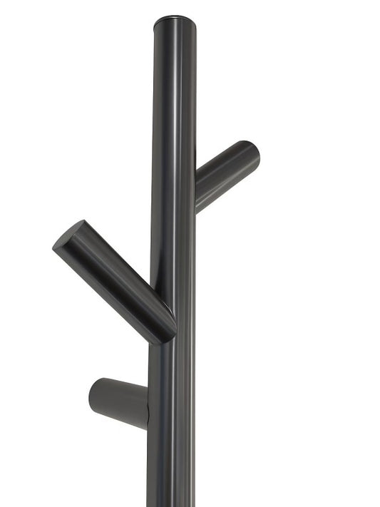 Minimalist Vertical Wall-Mounted Towel Rack -Gun Metal Heated Towel Rail