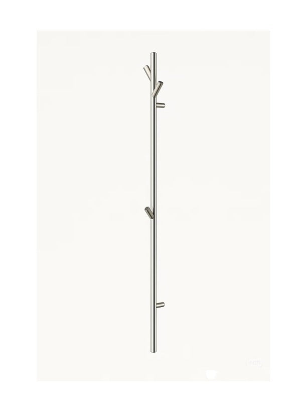 Minimalist Vertical Wall-Mounted Towel Rack -Brush Nickel Heated Towel Rail
