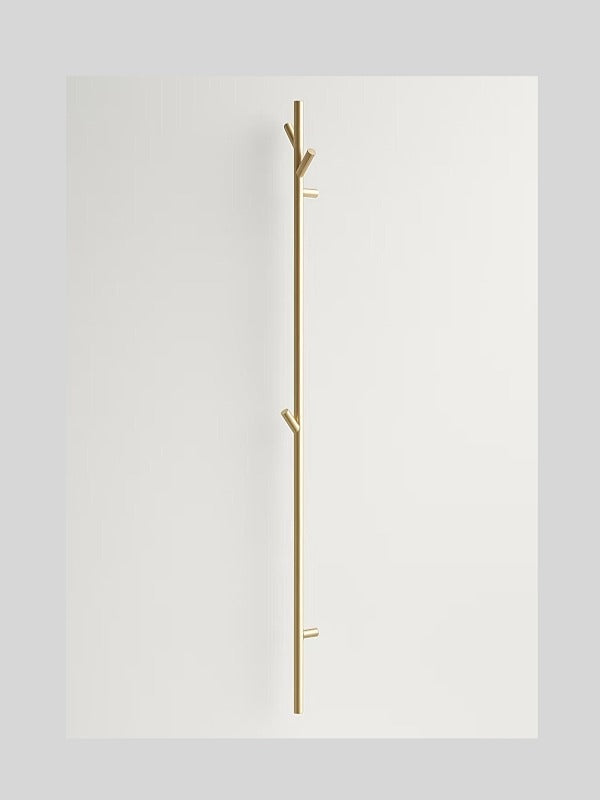 Minimalist Vertical Wall-Mounted Towel Rack -Gold Heated Towel Rail