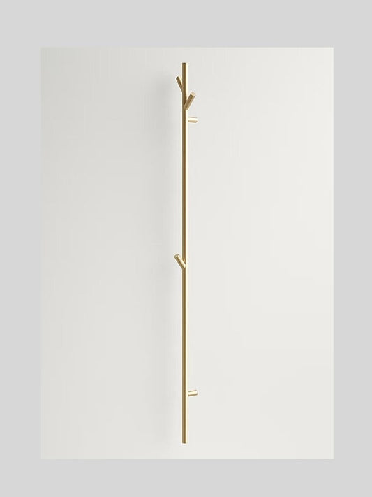 Minimalist Vertical Wall-Mounted Towel Rack -Gold Heated Towel Rail