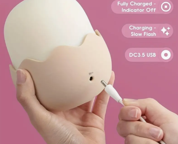 EGG Night Light, USB Rechargeabel Night Light For Kids M106 - Galaxy Lighting NZ