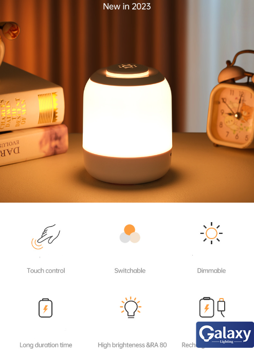 Barrel Night Light, USB Rechargeabel Night Light For Kids M114 - Galaxy Lighting NZ