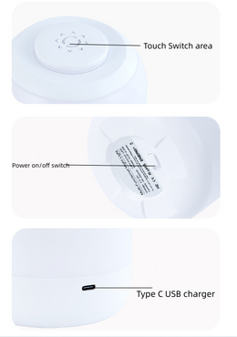 Barrel Night Light, USB Rechargeabel Night Light For Kids M114 - Galaxy Lighting NZ