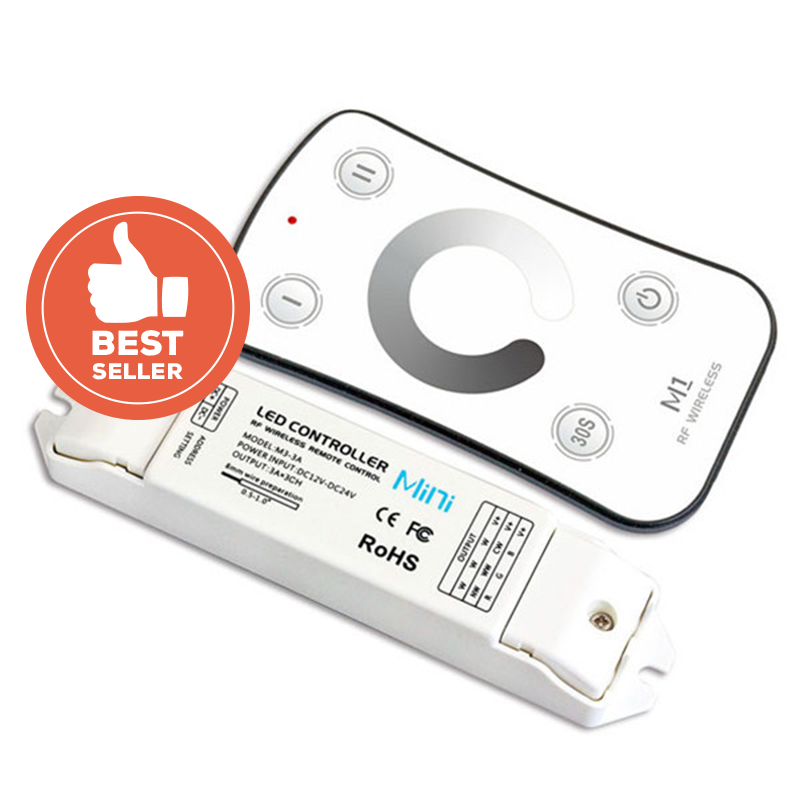 Single Colour LED Strip Remote Dimmer Kit