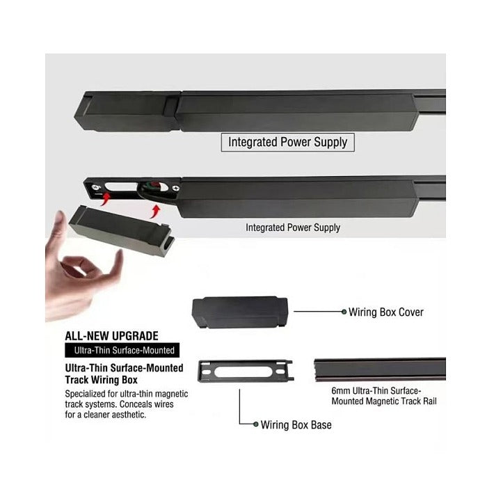 Cable entry cover, Ultra Slim Magnetic Track Module, MT-T201-Cover
