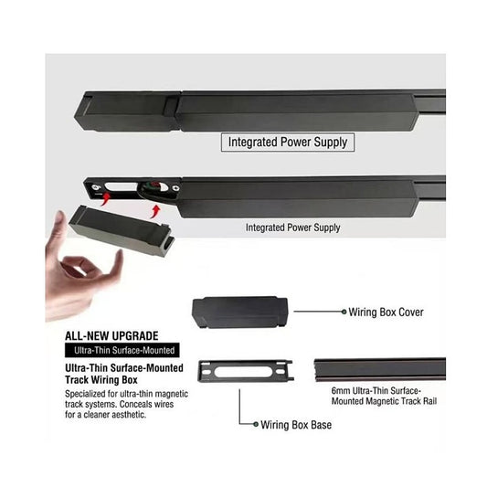 Cable entry cover, Ultra Slim Magnetic Track Module, MT-T201-Cover