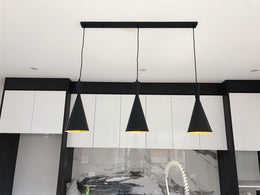 Black Modern Pendant Light P103-B - Galaxy Lighting NZ