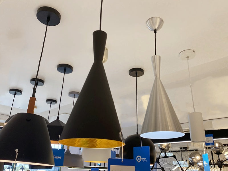 Black Modern Pendant Light P103-B - Galaxy Lighting NZ