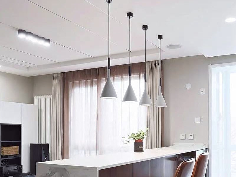 Concrete Pendant Light P104-Beige - Galaxy Lighting NZ