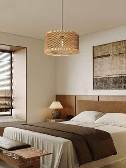Wood Pendant Light P106-45cm,Two Sizes - Galaxy Lighting NZ