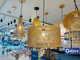 Wood Pendant Light P106-45cm,Two Sizes - Galaxy Lighting NZ