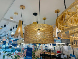 Wood Pendant Light P106-45cm,Two Sizes - Galaxy Lighting NZ