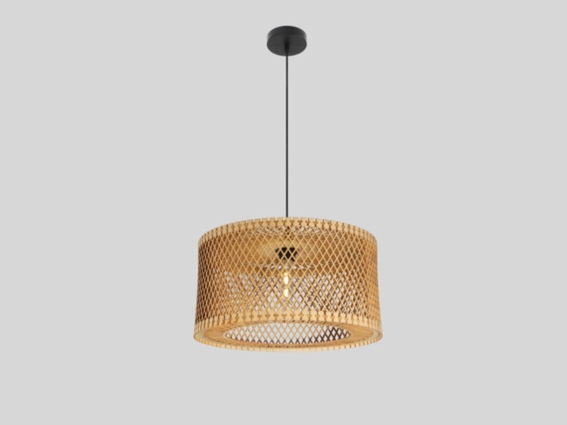 Wood Pendant Light P106-45cm,Two Sizes - Galaxy Lighting NZ