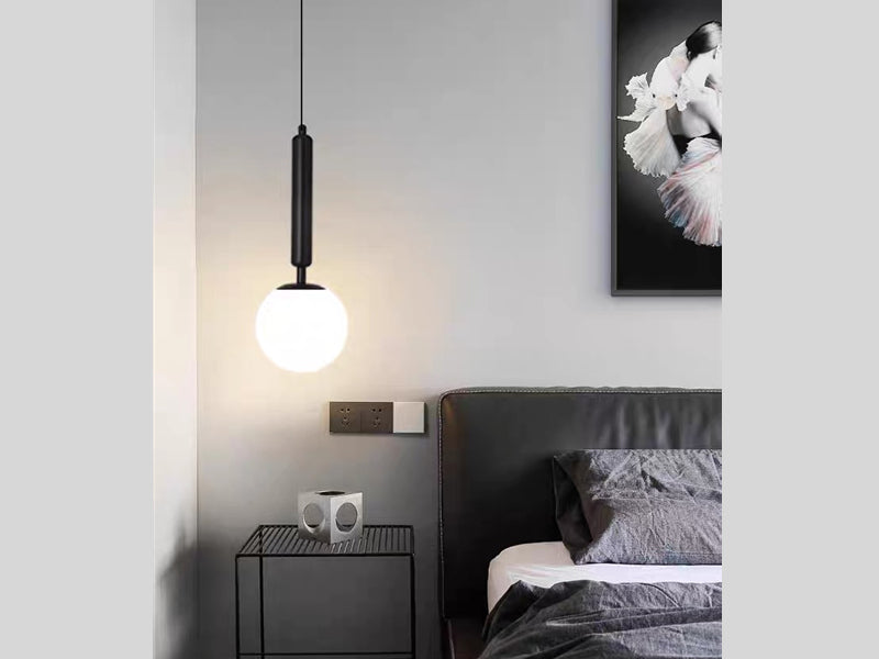 Black Modern Pendant Light P107-Black - Galaxy Lighting NZ