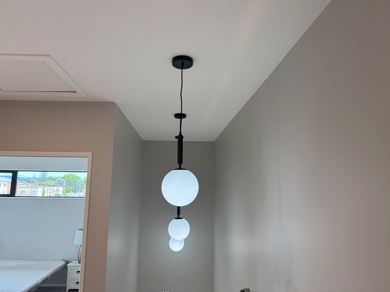 Black Modern Pendant Light P107-Black - Galaxy Lighting NZ